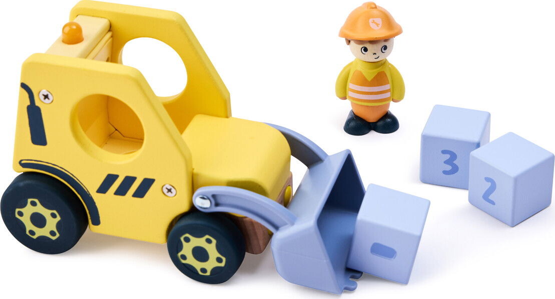 Hape - The Buzzing Bulldozer - Legetøj Med Lyd - Hapeland