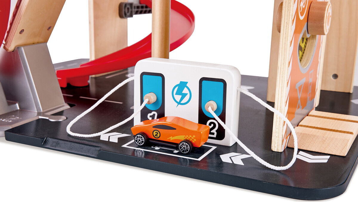 Hape - Parkeringshus - Stunt Garage - 59 Cm