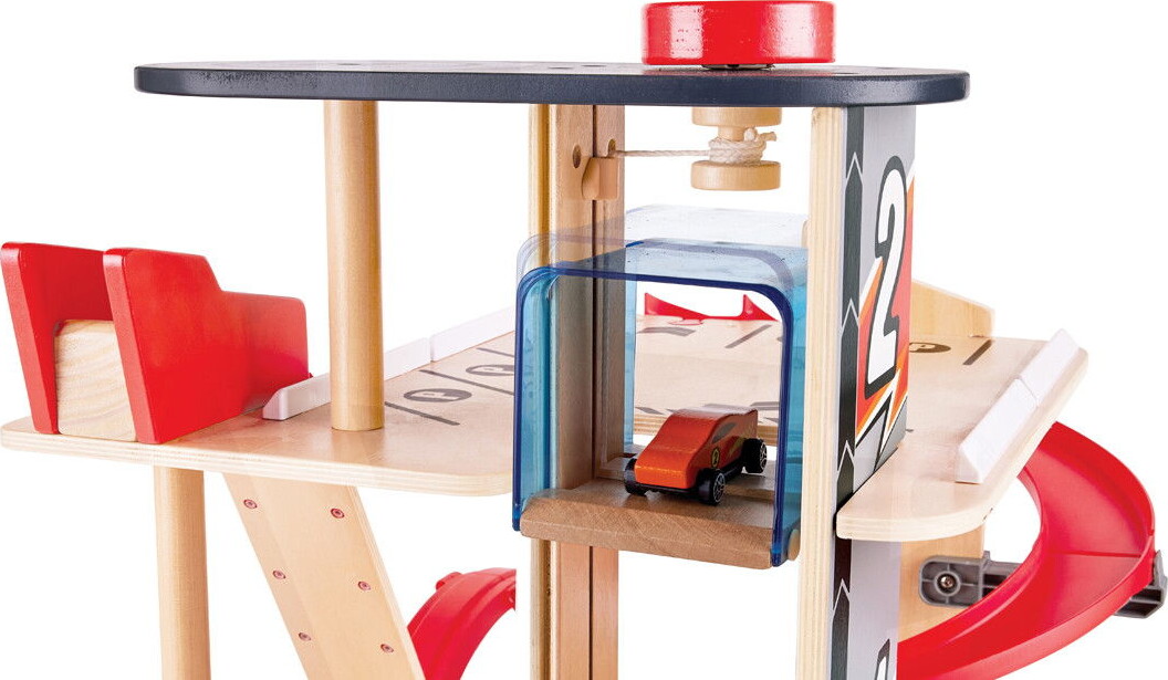 Hape - Parkeringshus - Stunt Garage - 59 Cm