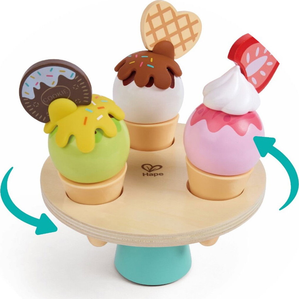 Hape - Creamy Dreamy Ice Cream Corner - Isbøtte Legesæt