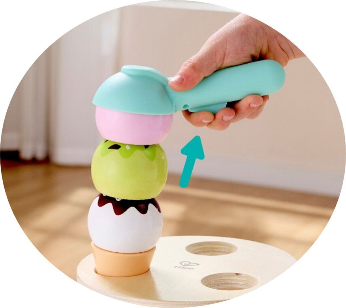 Hape - Creamy Dreamy Ice Cream Corner - Isbøtte Legesæt