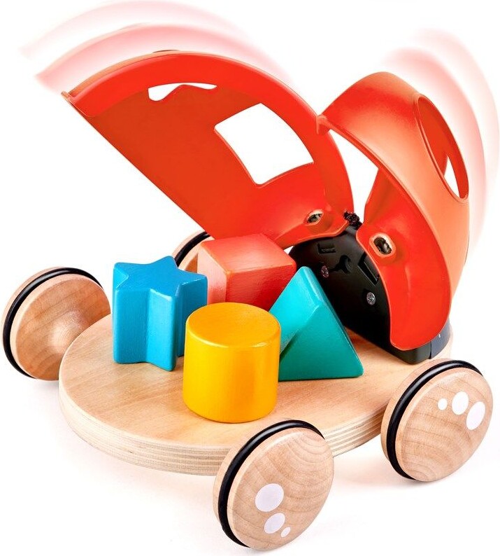 Hape - 2-I-1 Puttekasse Og Trækdyr - Marinehøne