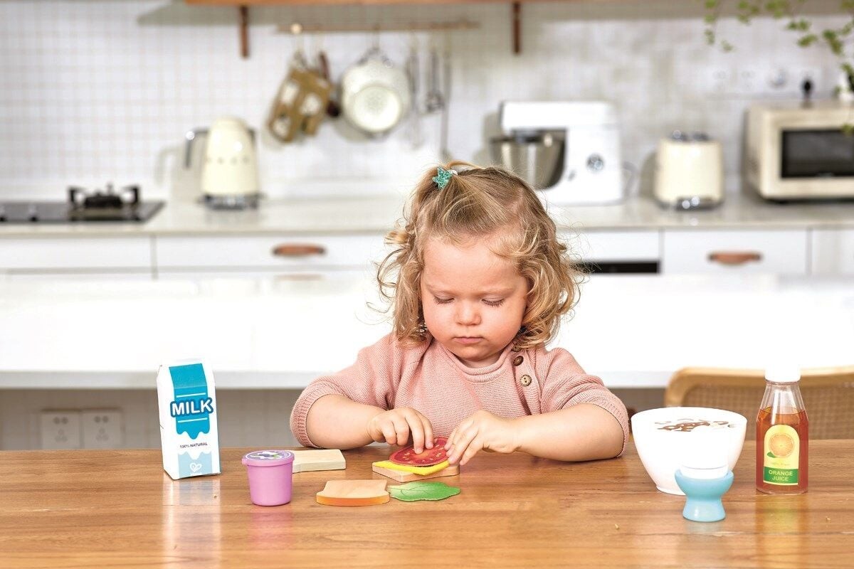Hape - Legemad Sæt - Morgenmad - 12 Dele