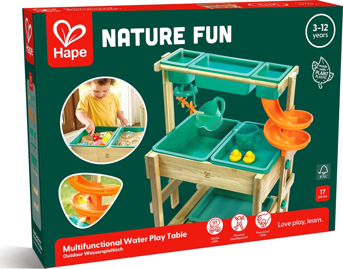 Hape - Multifunction Water Play Table - Vandlegebord - Nature Fun
