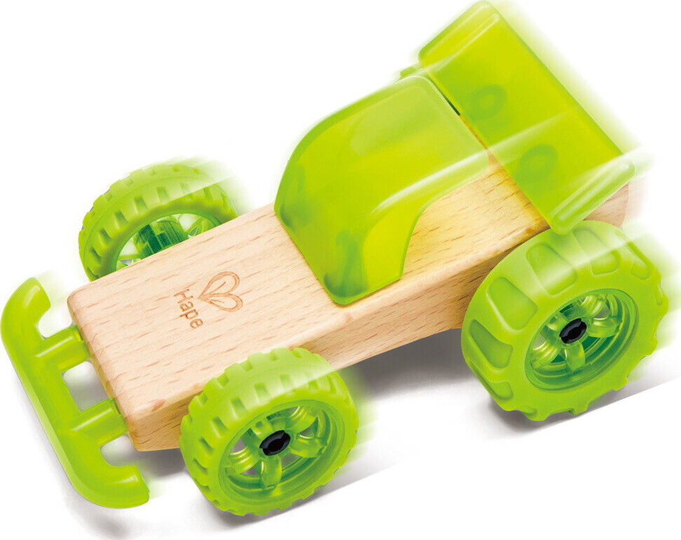Hape - Whizzy Wheels - Legetøjsbil Byggesæt I Træ - Assorteret