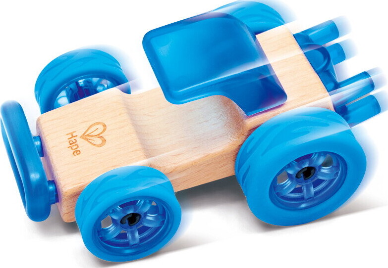 Hape - Whizzy Wheels - Legetøjsbil Byggesæt I Træ - Assorteret