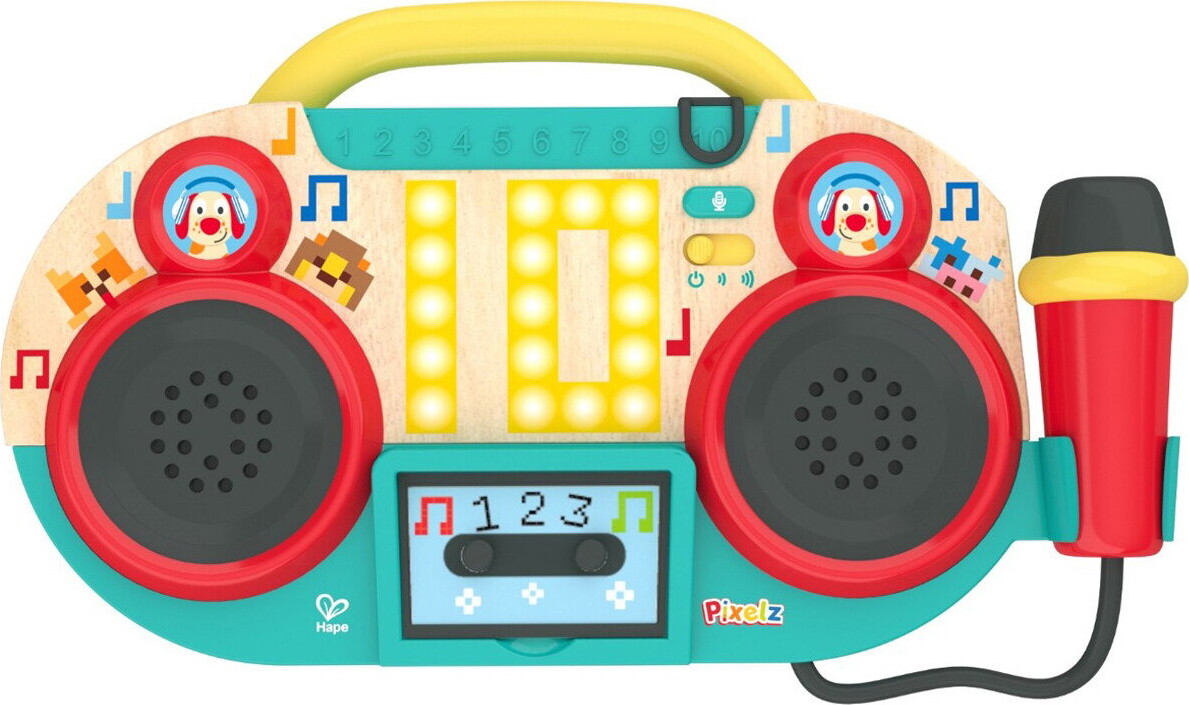 Hape E0703K - Pixelz Sing-Along Boombox - Karaokemaskine
