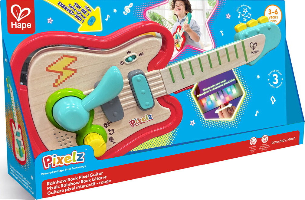 Hape - Pixelz Regnbue Rock Guitar