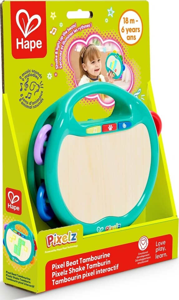Hape - Pixelz Shake Tap Tamburin