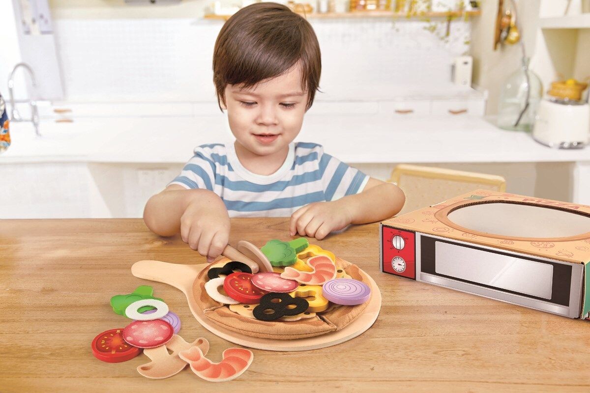 Hape - Pizza Legemad Sæt - 29 Dele