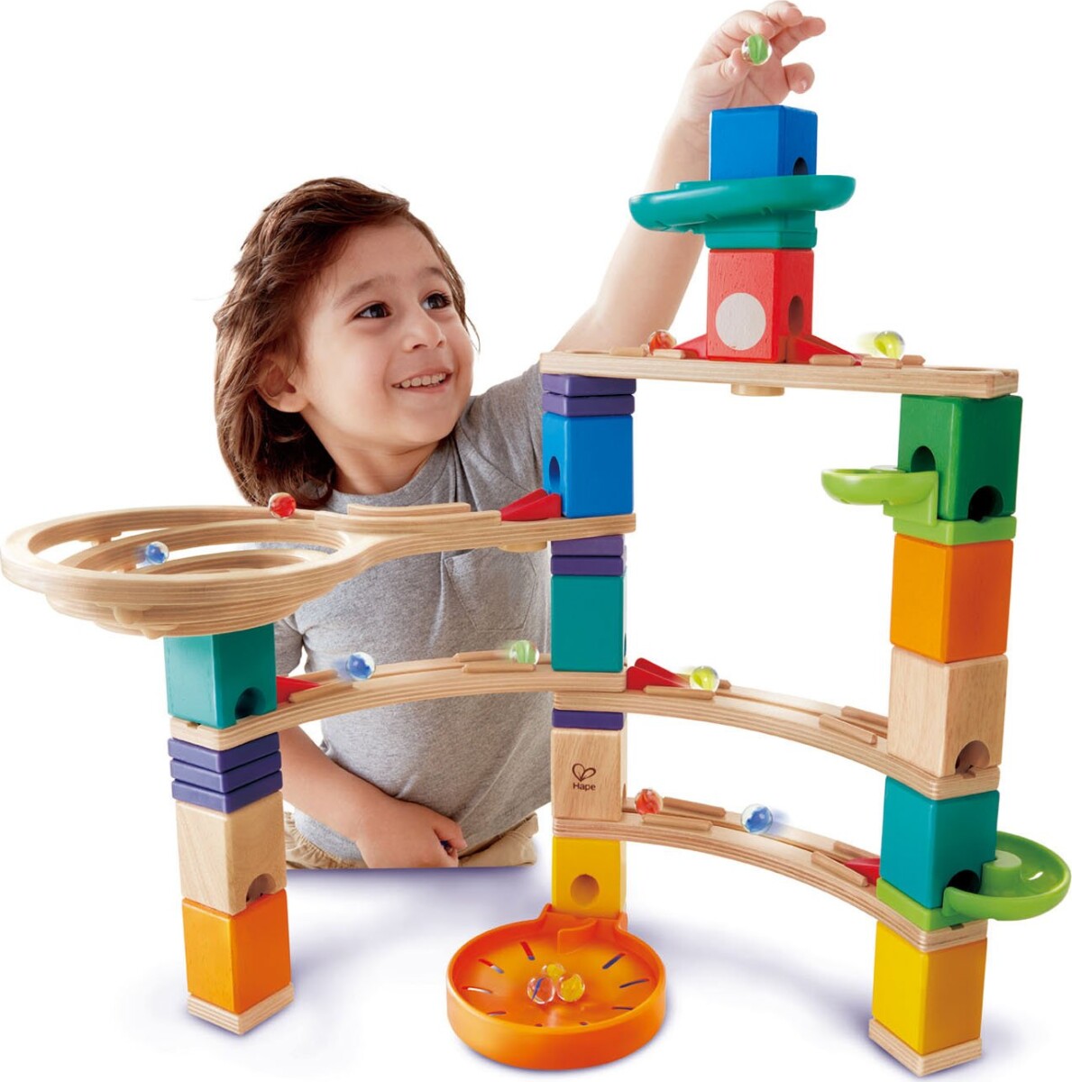 Hape Quadrilla Marble Run Kuglebane Sæt Se tilbud og køb på Gucca.dk