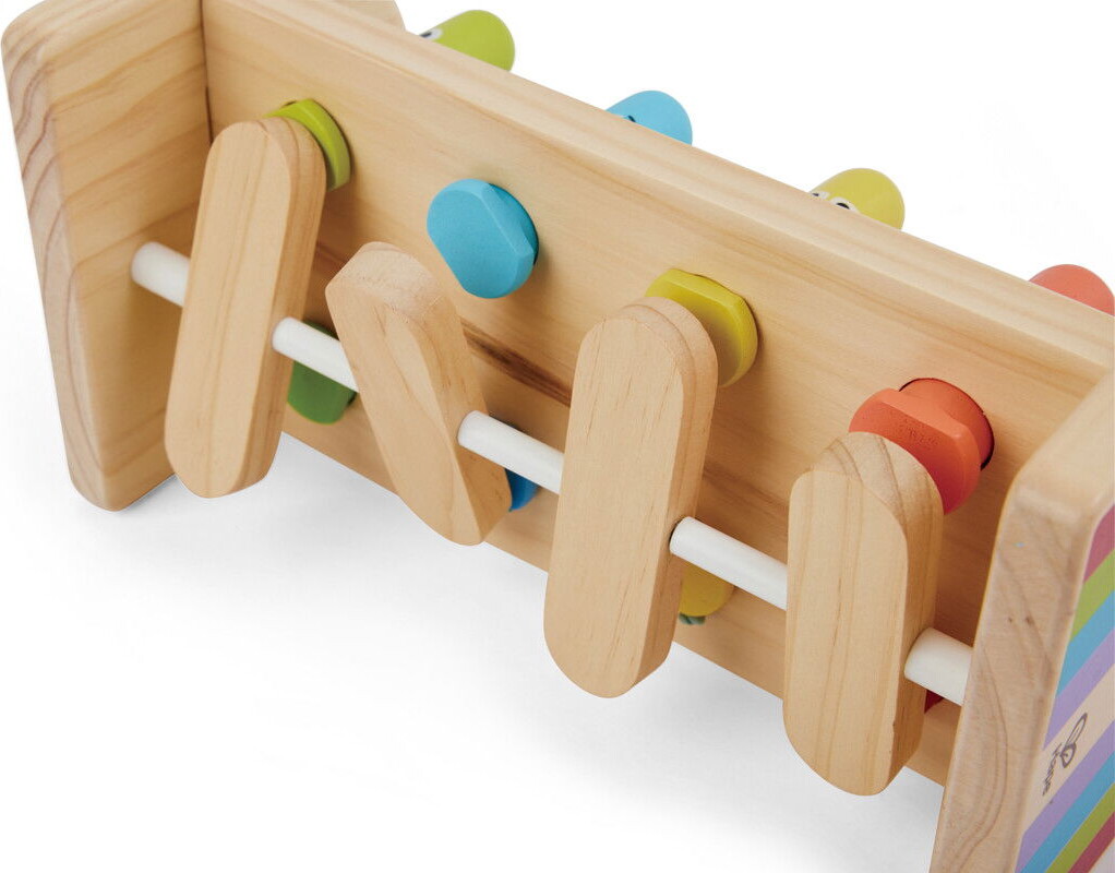 Hape - Monster N Smash Hammer - Hammerbræt I Træ Til Børn