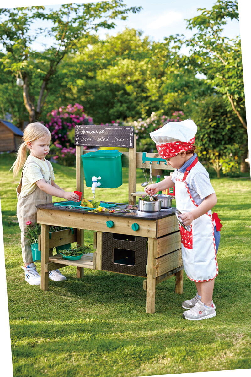 Hape - Mud Kitchen - Udendørs Legekøkken Til Børn - E3193