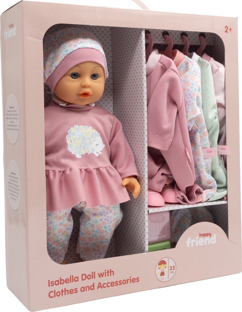 Happy Friend - Isabella Soft Doll 35Cm With Wardrobe 504247