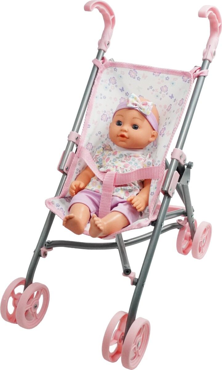 Happy Friend - Teresa Doll 30Cm With Stroller Set 504259