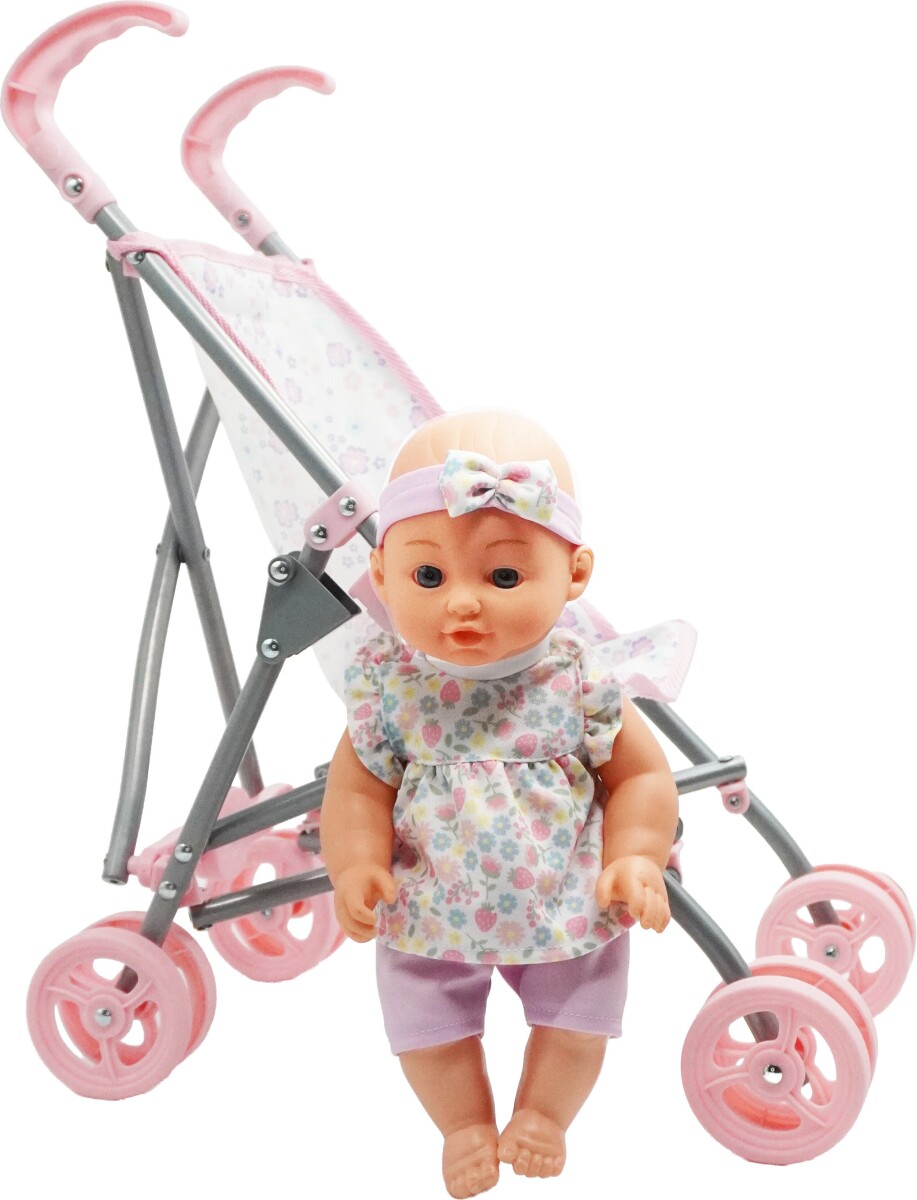 Happy Friend - Teresa Doll 30Cm With Stroller Set 504259