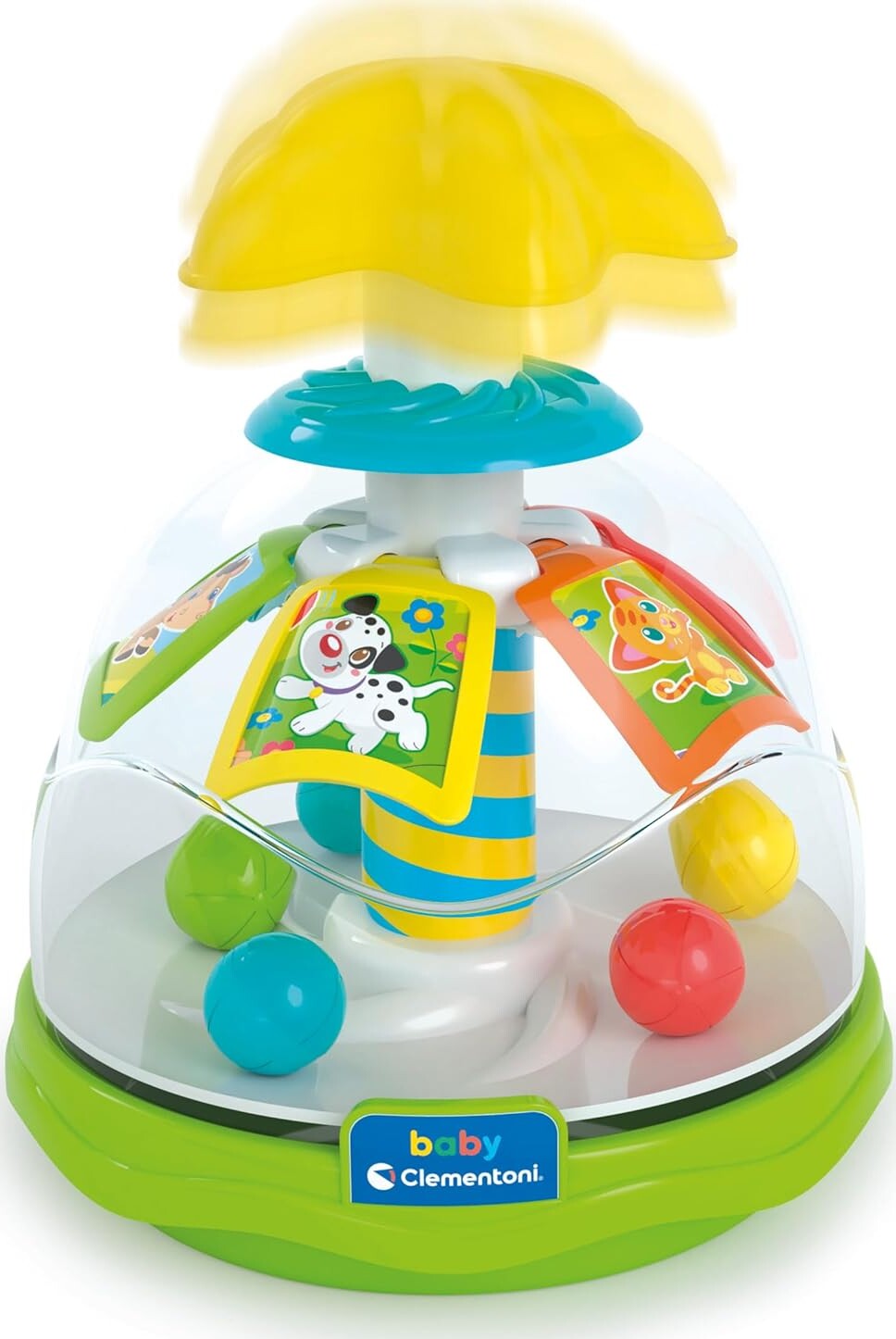 Snurretop Legetøj - Glade Dyr - Baby Clementoni