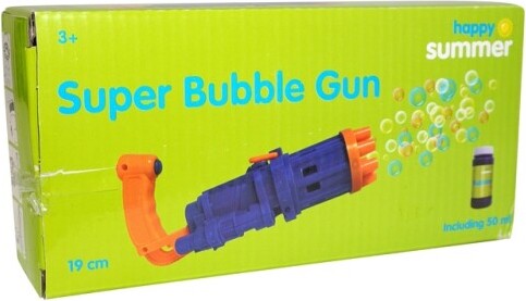 Happy Summer - Super Sæbeboblepistol 19 Cm