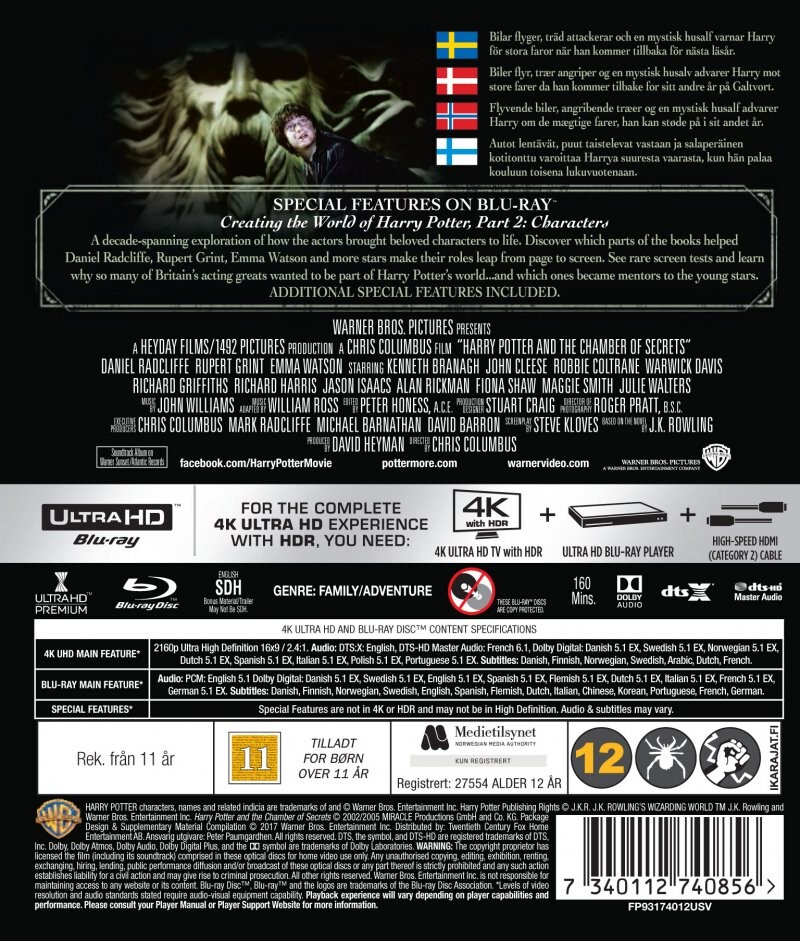 Harry Potter Og - Film 2 4K Ultra Hd Blu-Ray Film → Køb her - Gucca.dk