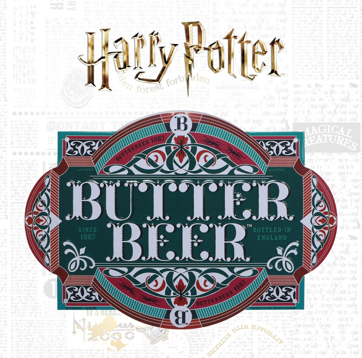 Harry Potter Butterbeer Tin Sign 