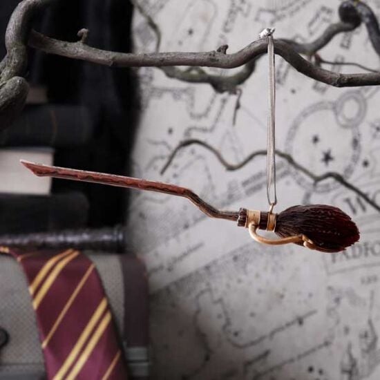 Harry Potter Julepynt - Firebolt Kost - 7 5 Cm