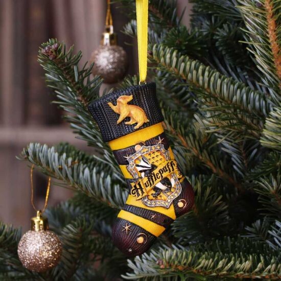Harry Potter Julepynt - Hufflepuff Strømpe - 7 5 Cm