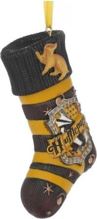 Harry Potter Julepynt - Hufflepuff Strømpe - 7 5 Cm