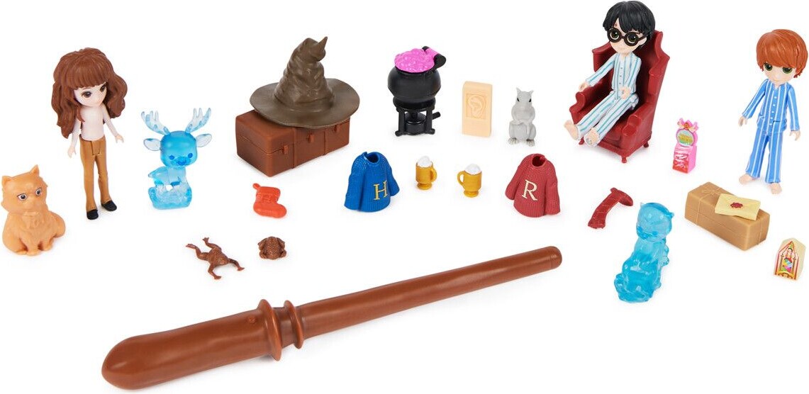 Harry Potter Julekalender - Inkl Tryllestav Og 3 Figurer