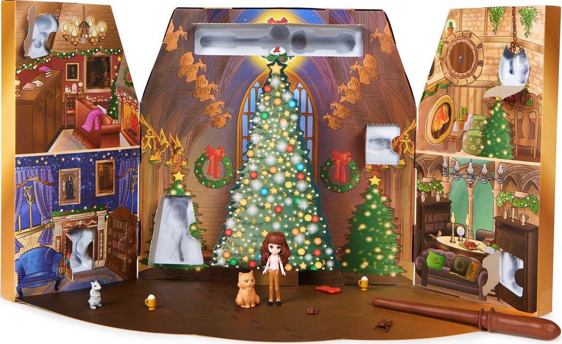 Harry Potter Julekalender - Inkl Tryllestav Og 3 Figurer