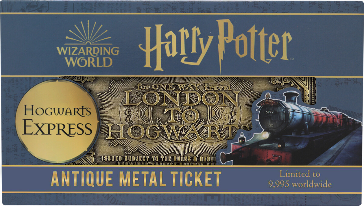 Harry Potter Limited Edition Replica Hogwarts Express Train Ticket