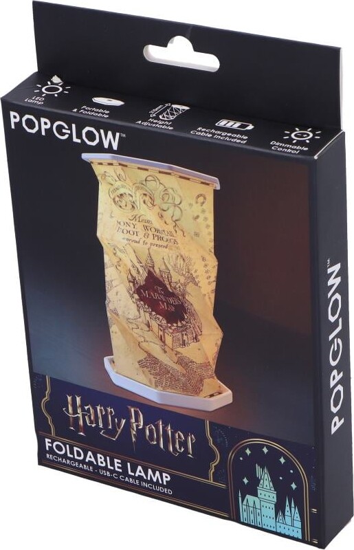 Harry Potter Lampe - Marauders Map - Foldbar - Popglow - 21 Cm