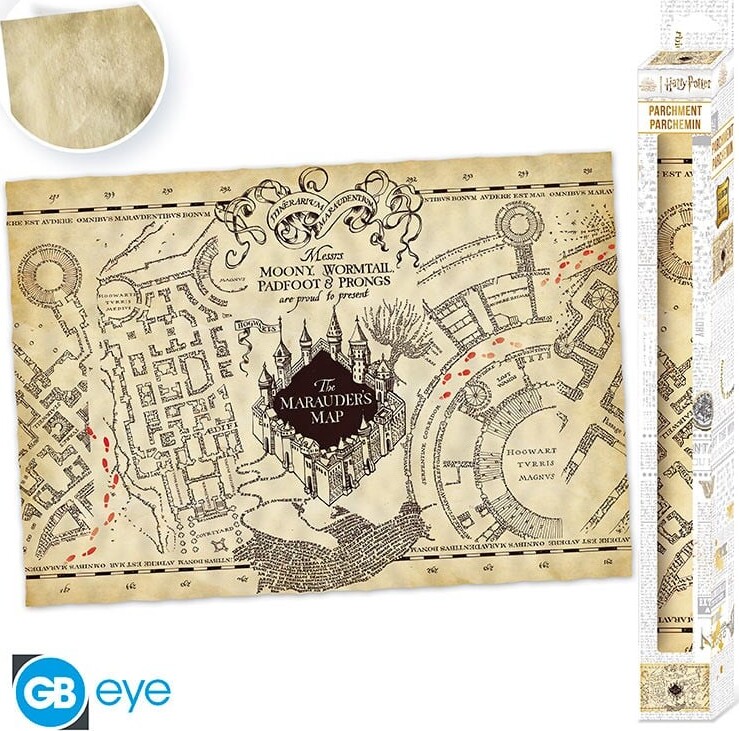 Harry Potter - Parchment Poster - Marauder S Map