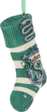 Harry Potter Julepynt - Slytherin Strømpe - 7 5 Cm
