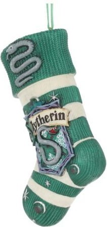 Harry Potter Julepynt - Slytherin Strømpe - 7 5 Cm