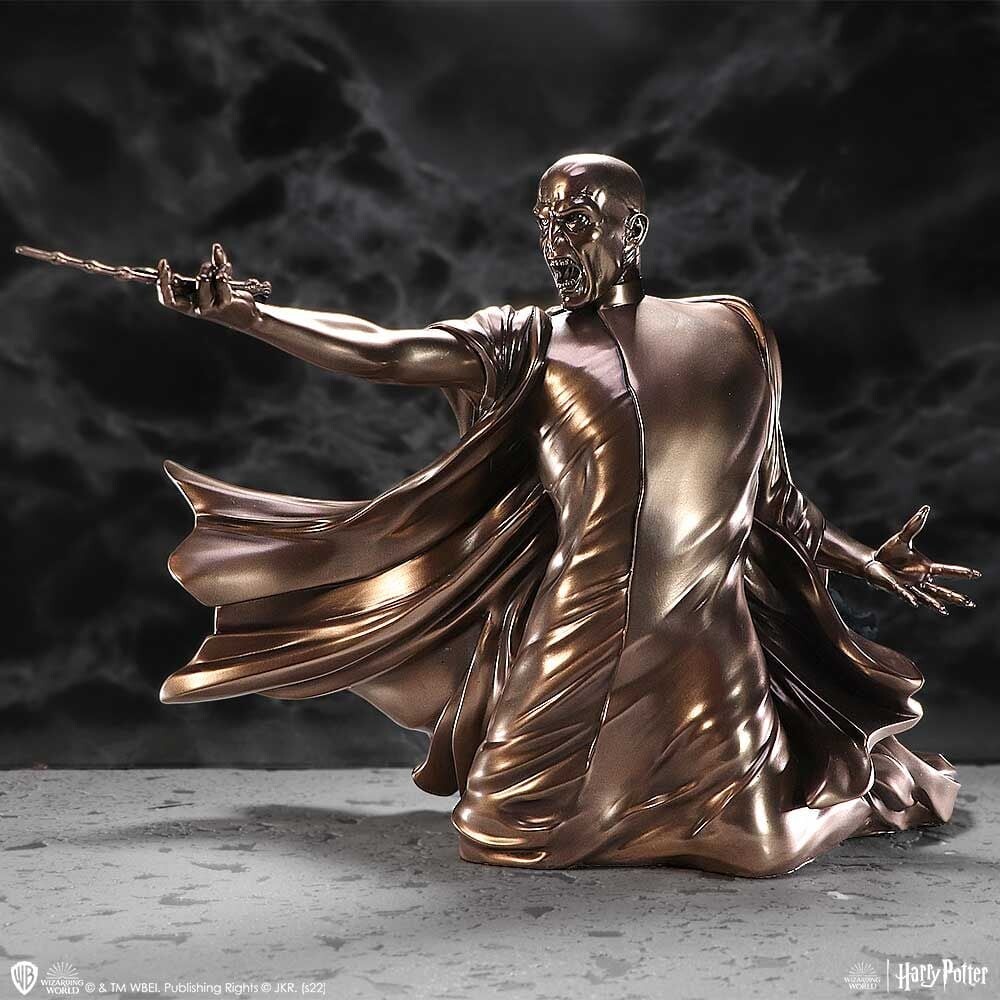 Harry Potter - Voldemort Avada Kedavra Figur I Bronze - 32 Cm