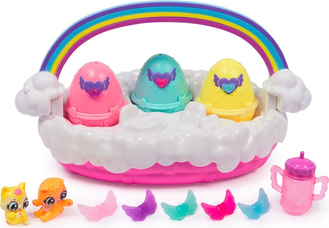 Hatchimals - Alive - Neon Rainbow - Spring Basket Water Hatch