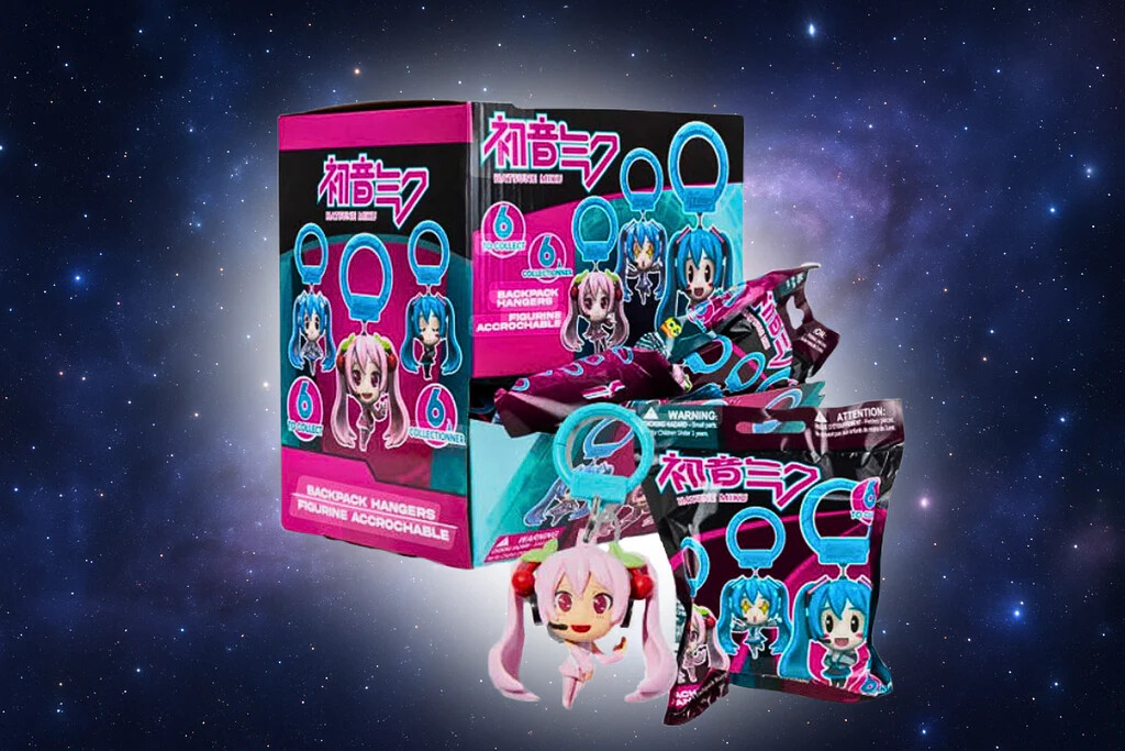 Hatsune Miku - Clip-On Nøglering - Assorteret