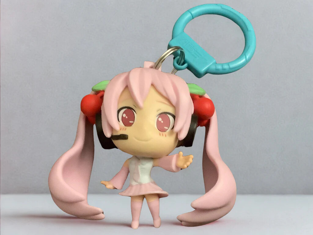 Hatsune Miku - Clip-On Nøglering - Assorteret
