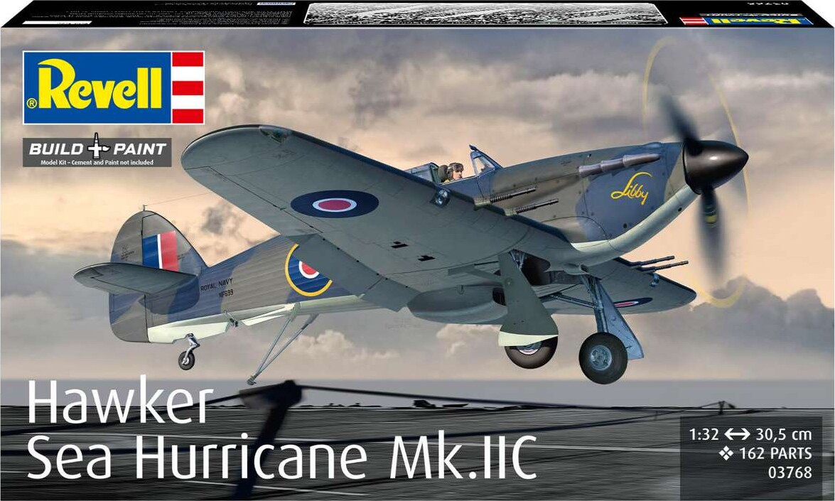 Revell - Hawker Sea Hurricane Mkiic - Byggesæt - 1 32 - 03768