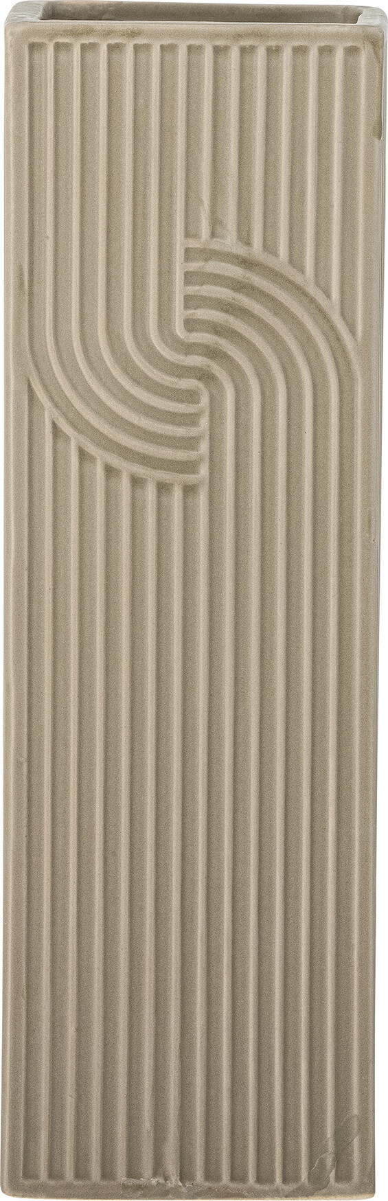 Bloomingville - Heeira Vase - Brun - Stentøj - H 26 Cm