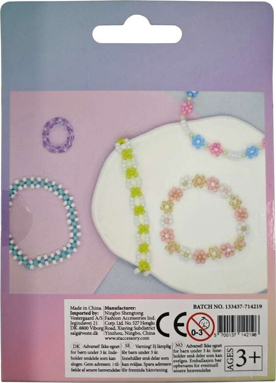 Heishi Perlemix 40G Multi Elastik Ophængsæske - Pearl N Fun