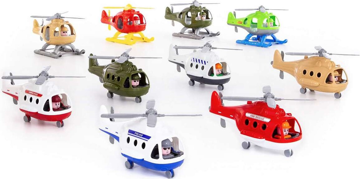 Legetøjs Helikopter - Polesie - Assorteret