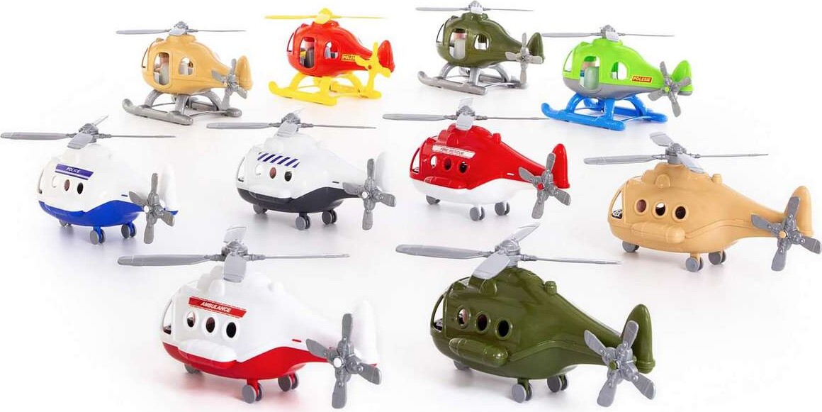 Legetøjs Helikopter - Polesie - Assorteret