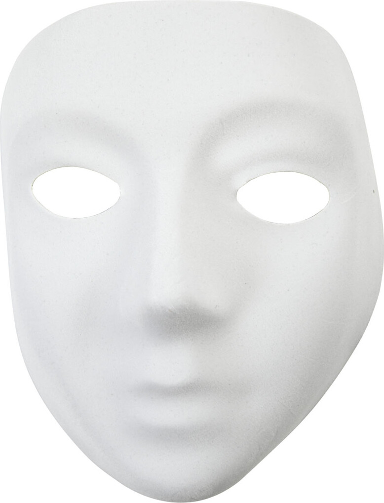 Mal Selv Maske - Helmaske - Hvid