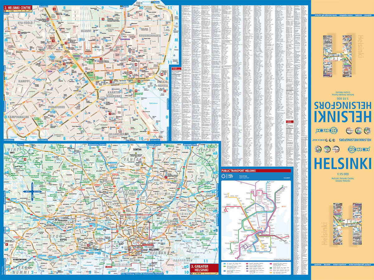 Helsinki - Helsingfors - Borch Maps