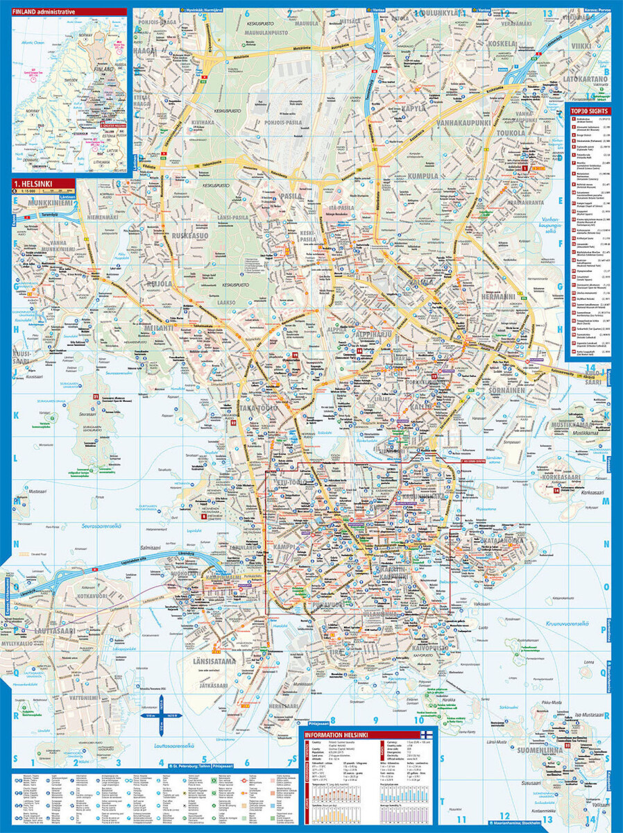 Helsinki - Helsingfors - Borch Maps