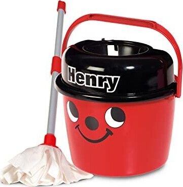 Casdon Henry - Rengøringslegetøj - Moppe Og Spand - Rød