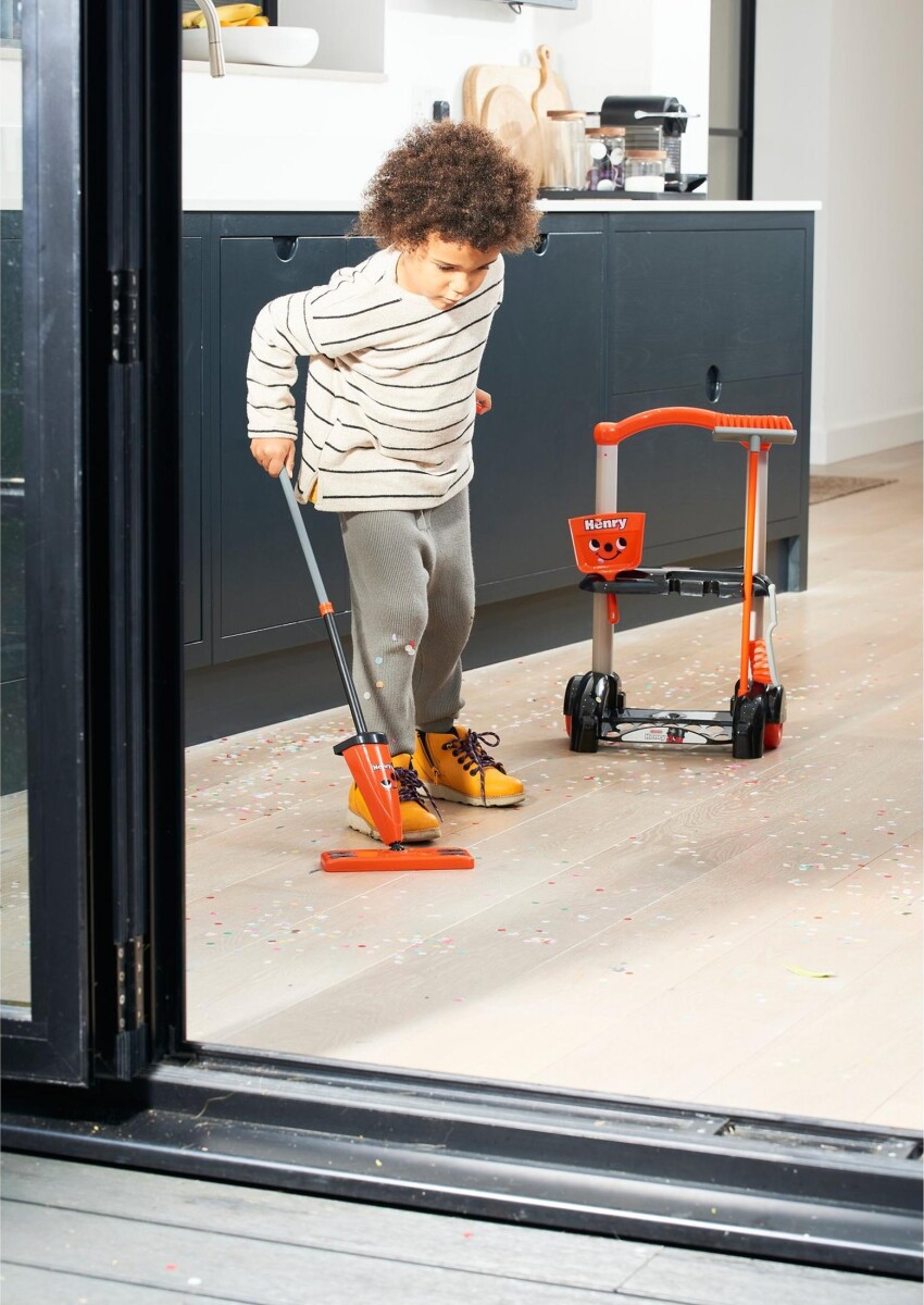 Casdon Henry - Legetøjs Rengøringsvogn Til Børn - Rød