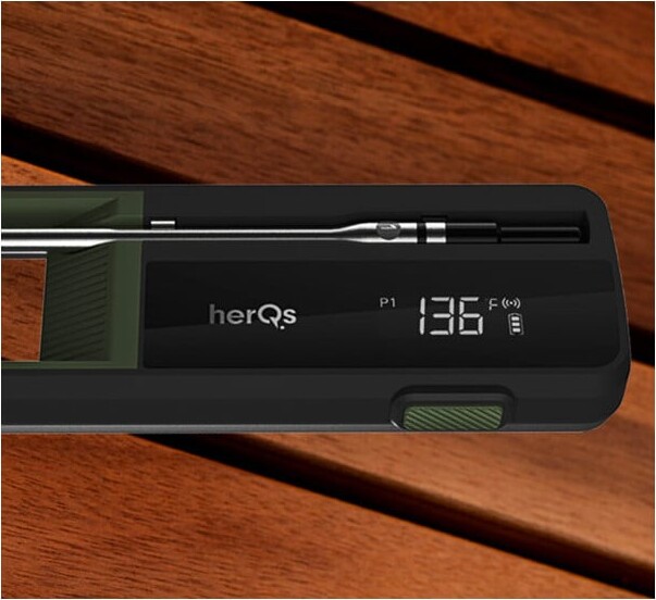 Herqs - Double Max Grillairfryer Thermometer