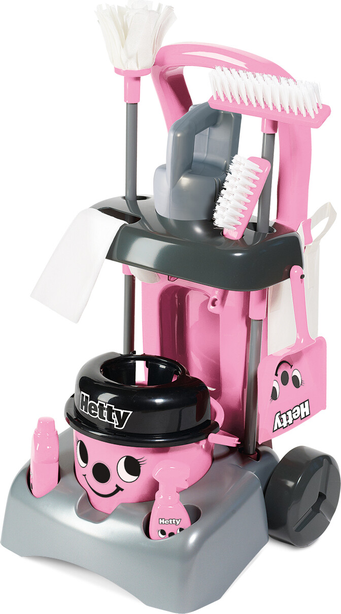 Casdon Hetty - Deluxe Legetøjs Rengøringsvogn Til Børn - Lyserød